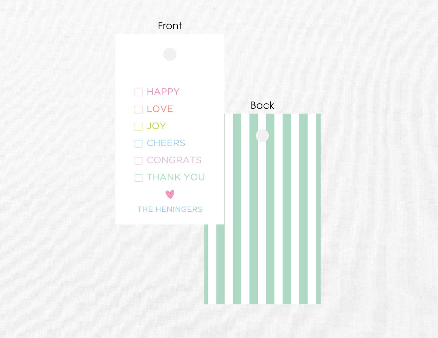 Check The Boxes Gift Tags