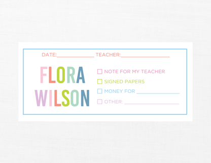 Kid Envelope - Colorful + Simple