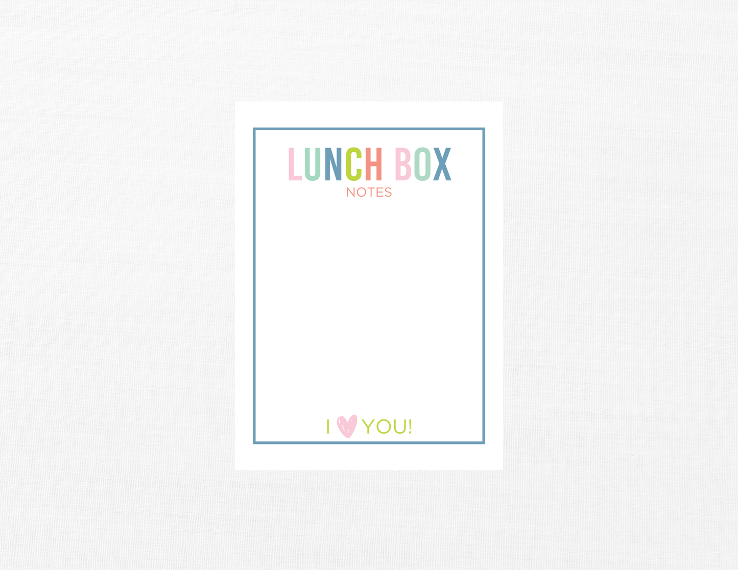 Lunchbox Notes - Colorful + Simple