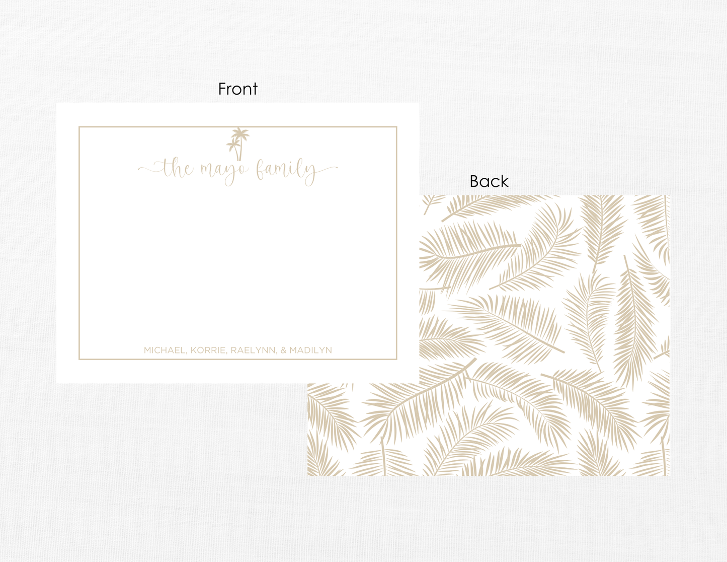 Palm Tree Stationery