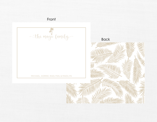 Palm Tree Stationery